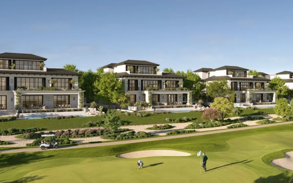 Fairway Villas lining the championship course at Hudayriyat Golf Estates