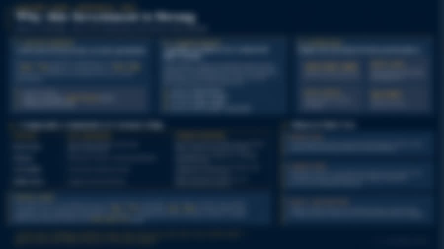 Preview of page two of the investment report, intentionally blurred until requested